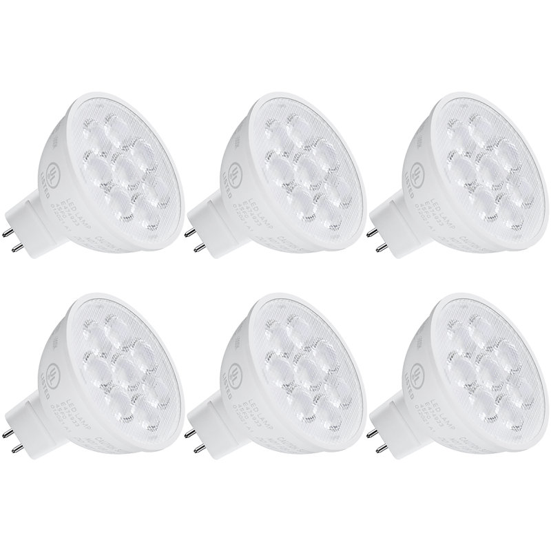Ampoule à DEL 6,5 W MR16, 12V, culot GU5.3 à deux broches, 5000 K