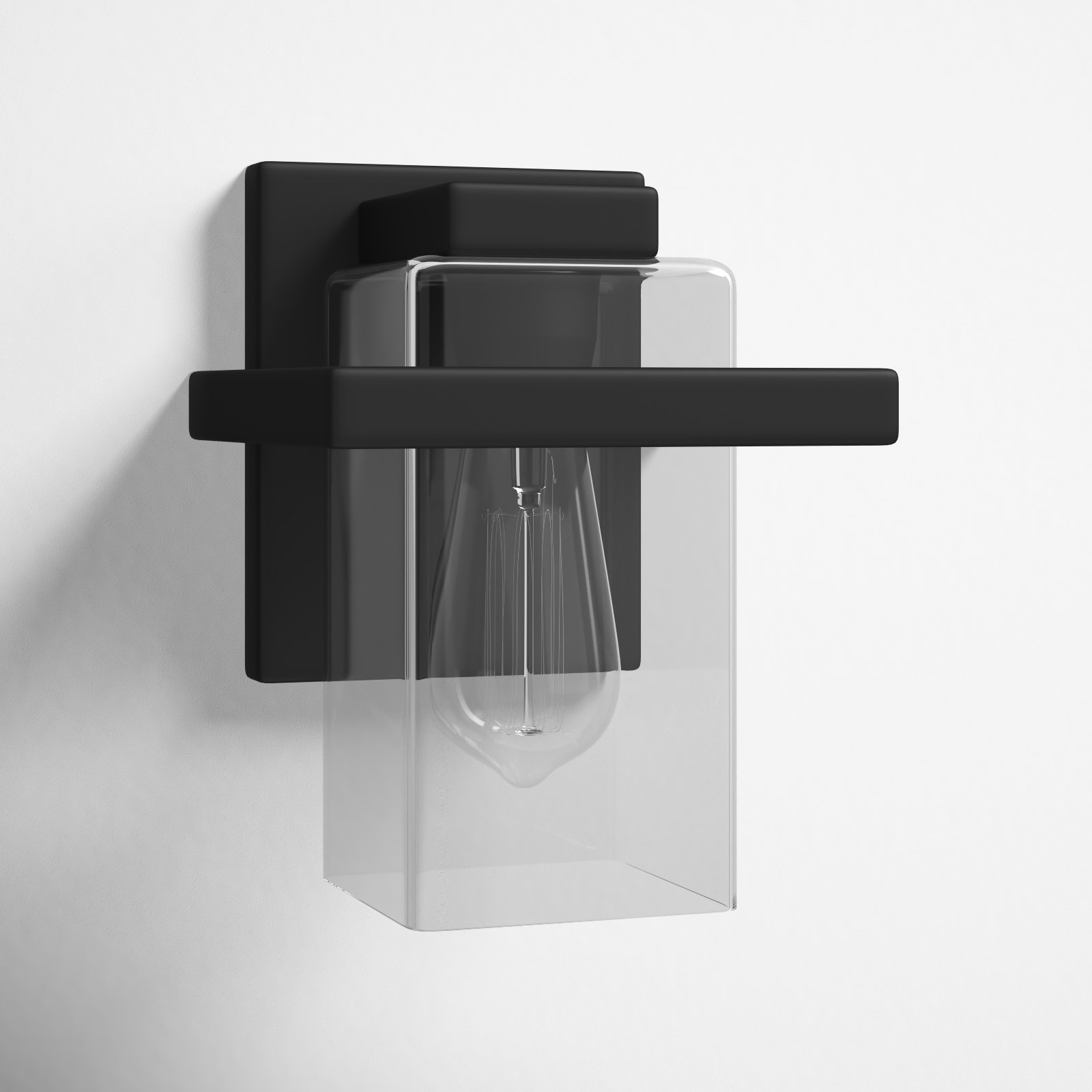 Aya Single Transparent Dimmable Bath Sconce