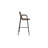 Upholstered Counter Stool with Metal Frame-304730167