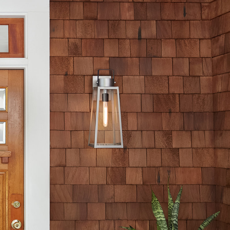 Kiwa Aluminum Wall Light, Gray, 15.2" H x 7" W x 8.5" D