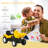 Ride On Excavator with Manual Control Bucket, No Power Ride on Tractor