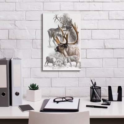 'Caribou' by Barbara Keith, Canvas Wall Art