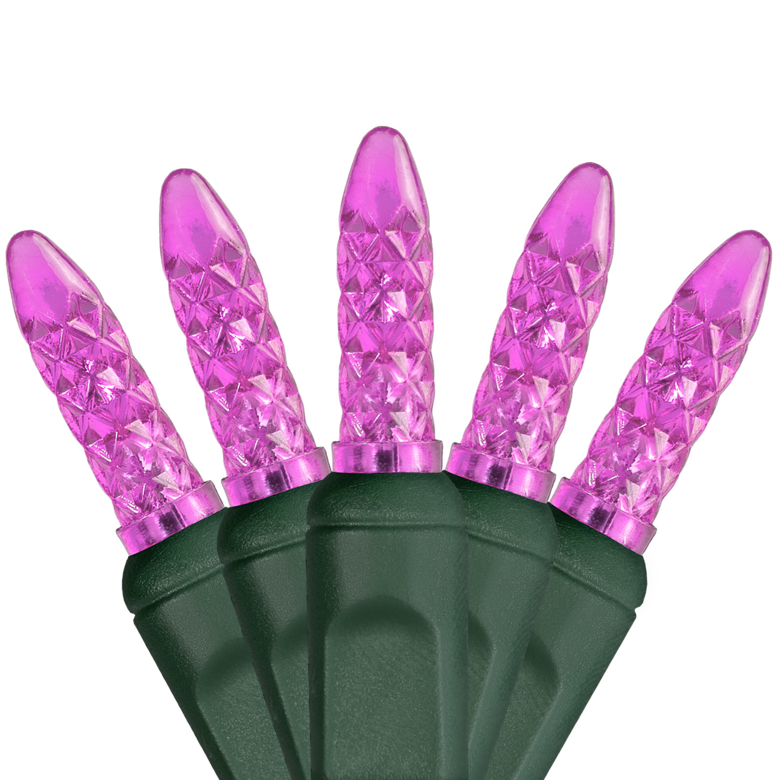 24' 70-Light LED Christmas String Lights, Pink
