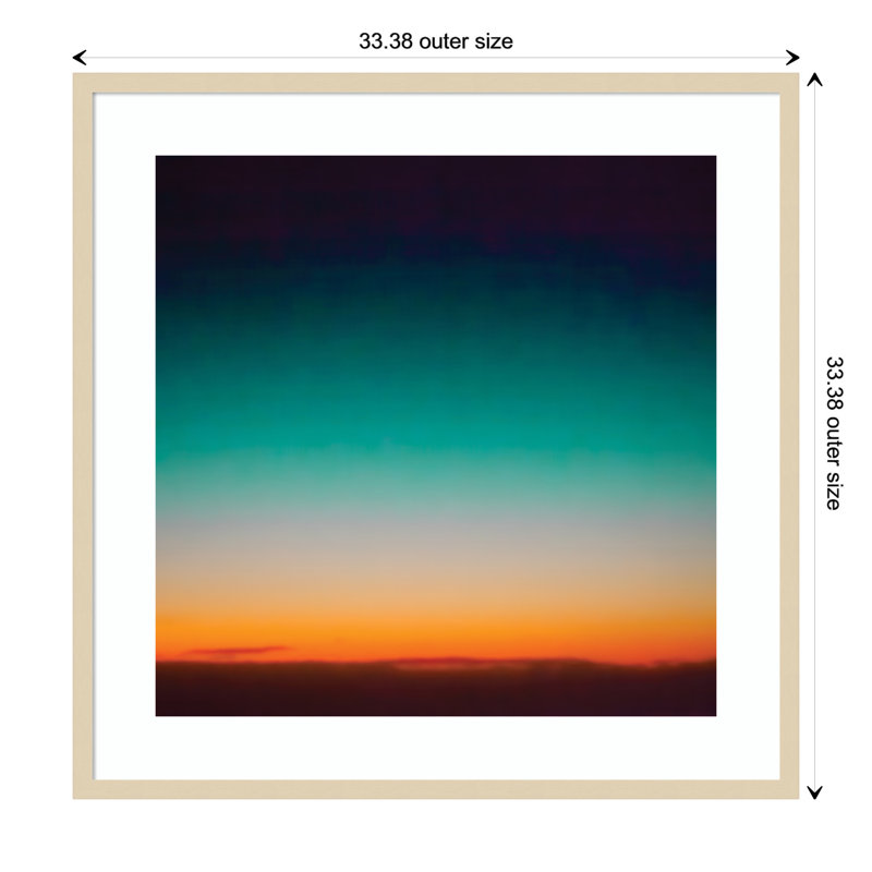 Sunrise Flying by Caroline Mint, 33.25" H x 33.25" W x 0.88" D, Brown