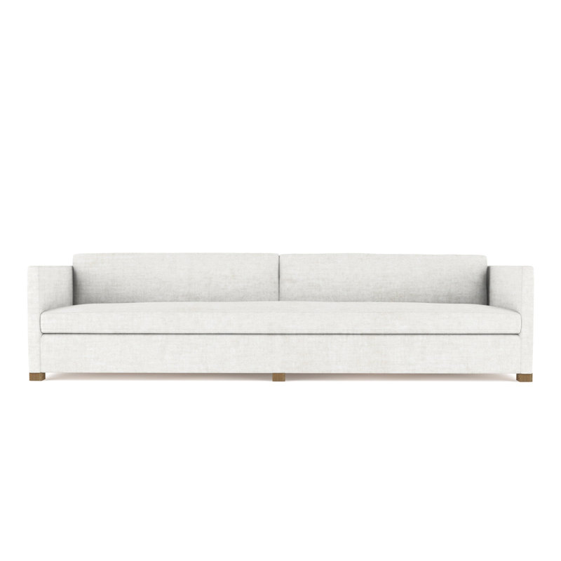Canapé Madison, H 33 po x l 120 po x P 41 po, Velours froissé albâtre, Patiné