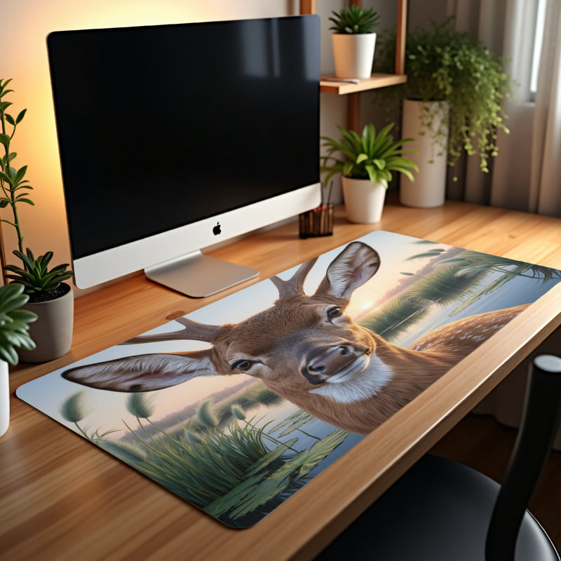 Polyester Desk Pad, 14.4x12.1