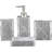 Silver Bathroom Accessories Set