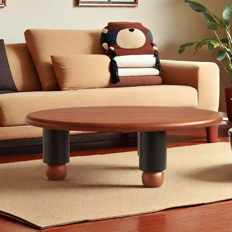 Table à thé en bois massif au design de style antique