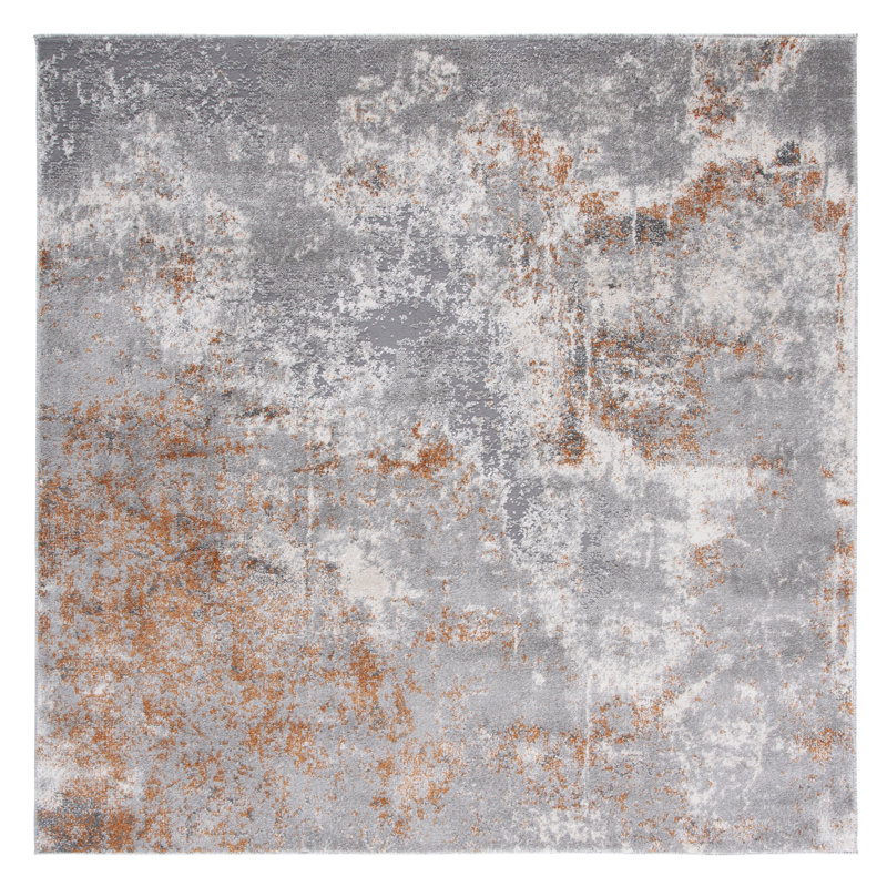 Banek Performance Abstract Rug, Square 6'7"