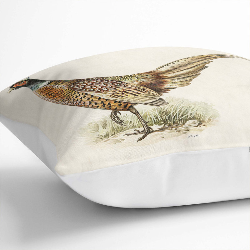 Square Throw Cushion, 40cm H x 40cm W x 15cm D, White
