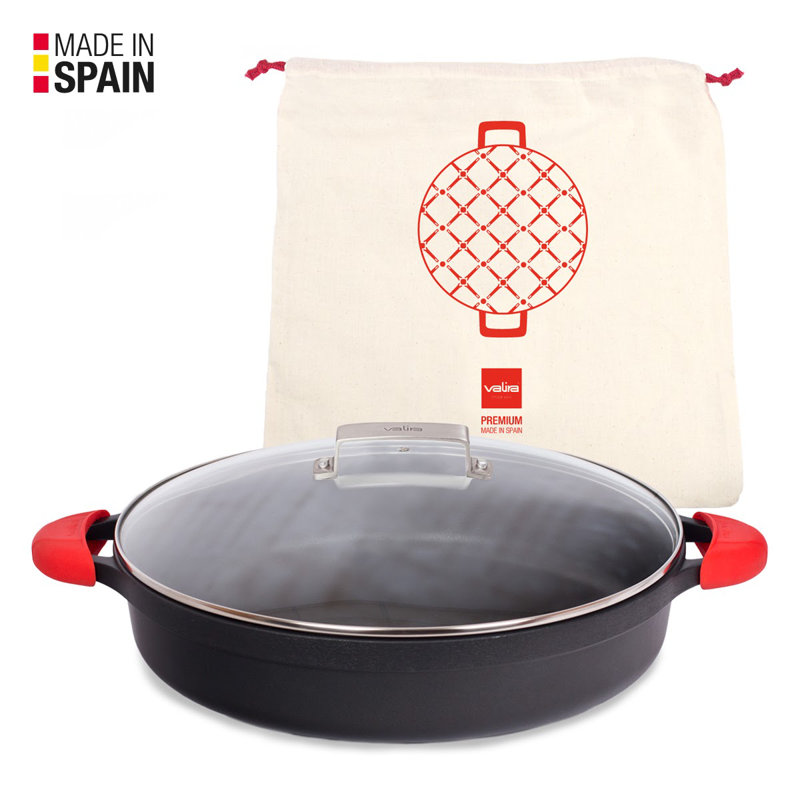Valira Non-Stick Aluminum Round Braiser with Lid, 42.3 cm, 7 L