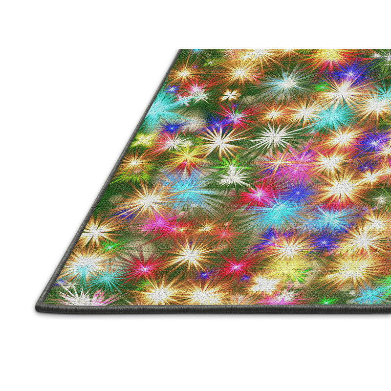 Abstract Indoor Rug, Rectangle 3' x 5'