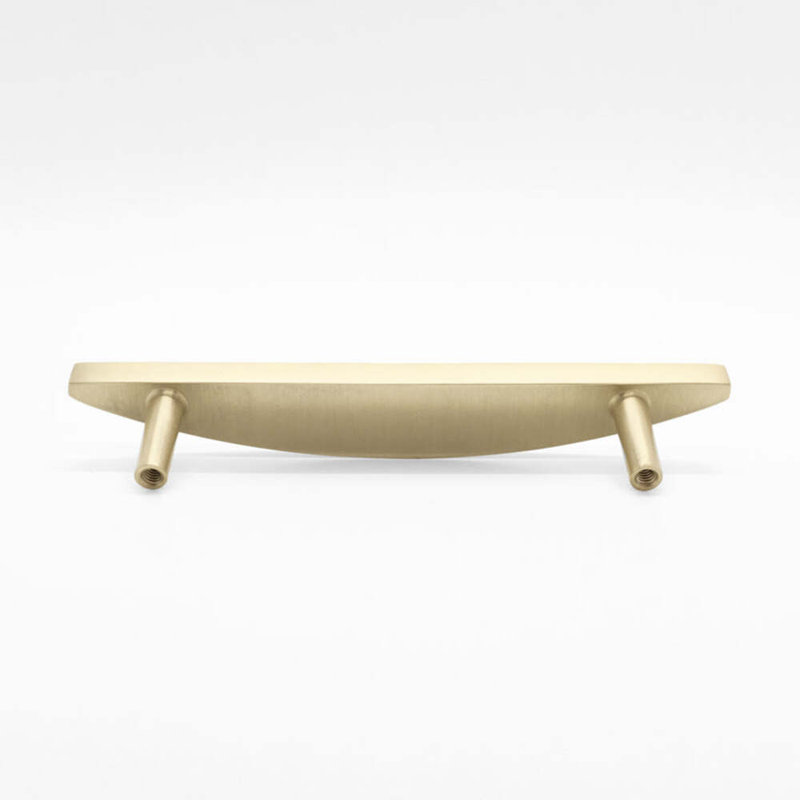 Half Moon Bar / Handle Pull, Satin Brass, 8"