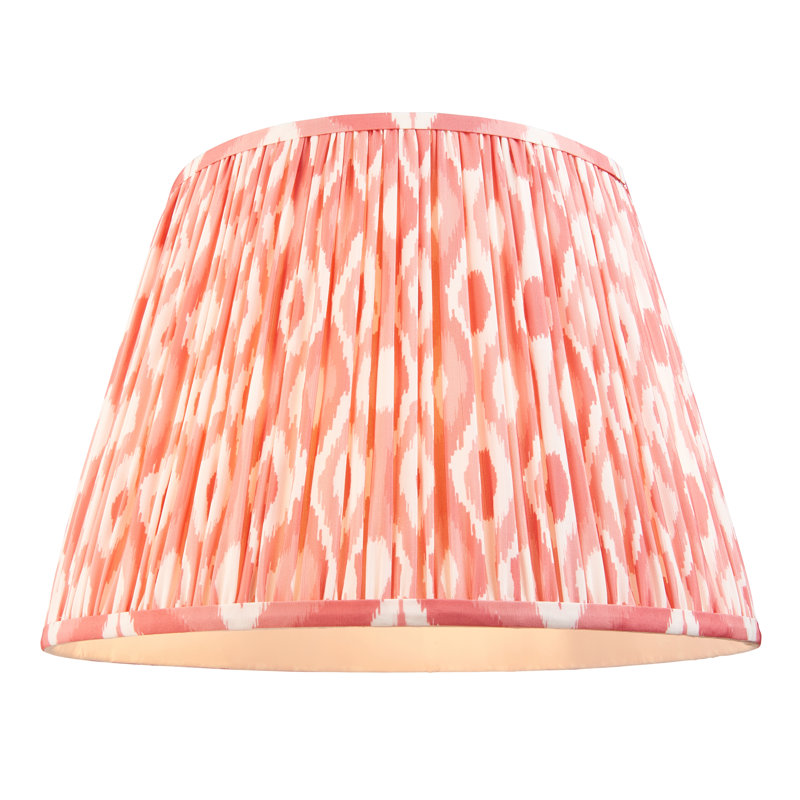 161cm Traditional Floor Lamp, Pink, Antique Brass