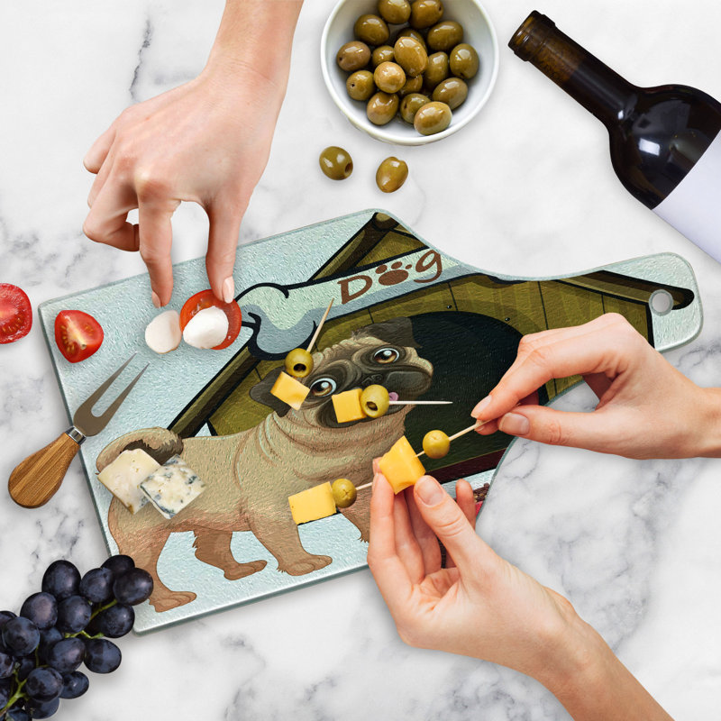 Planche à découper en verre trempé Ambesonne