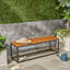 BANC EN BOIS ET MÉTAL JECO INDUSTRIAL