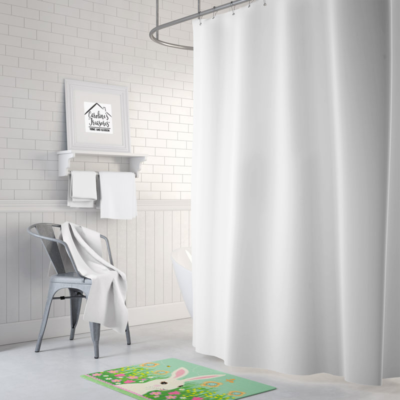 Tapis de bain en mousse à mémoire de lapin lapin lapin de pâques