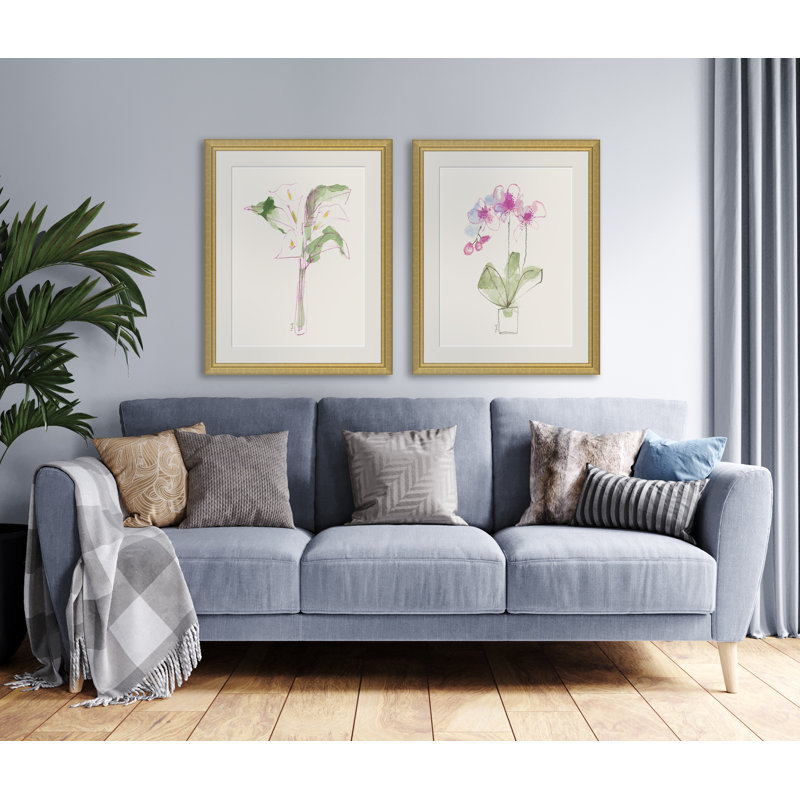 Potted Orchids Painting by Yuki Osada