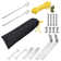 Yescom Fabric, Metal Grey Cover Retractable Side Awning