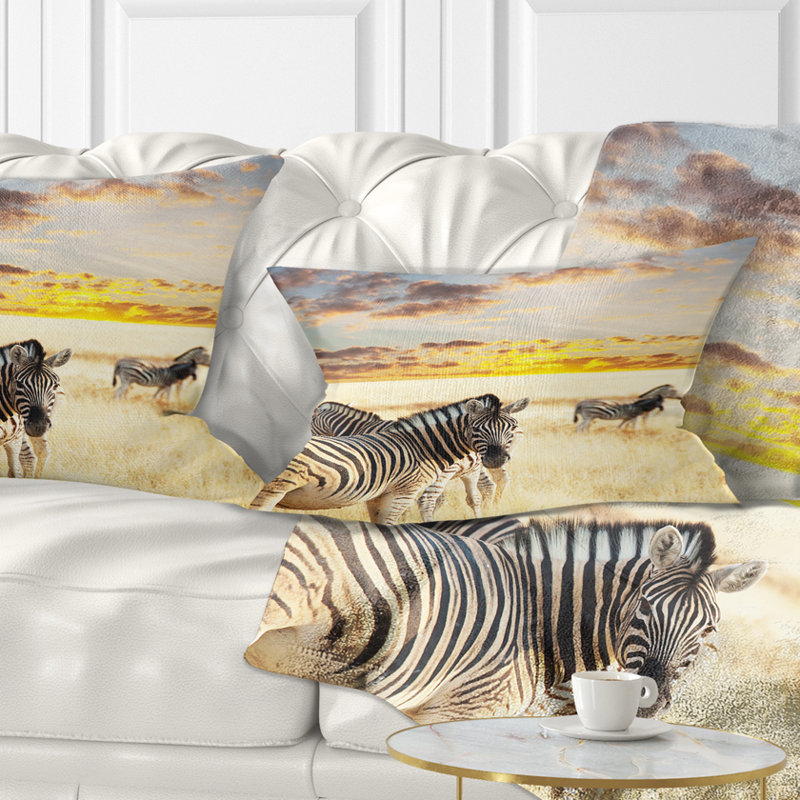 Coussin lombaire en zèbress africain
