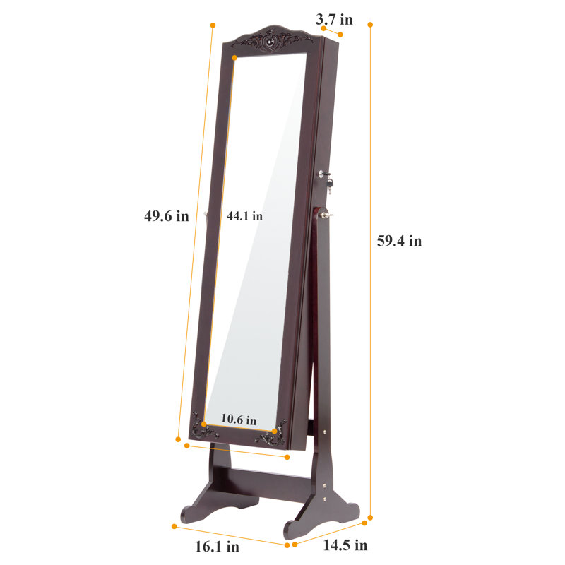 16'' Wide Jewelry Armoire