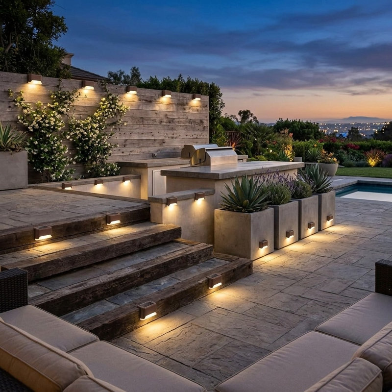 Natural Solar Powered Deck Light