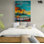Reproduction d'affiche hawaïenne, décor de plage encadrée, impression de plage tropicale, impression d'affiche de mer, affiche de voyage, art mural Aloha, art mural encadré