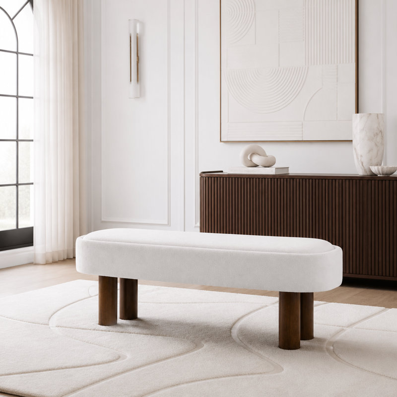 Banc rembourré 51,57 L, Beige