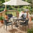 Contemporary PE Wicker Stacking Dining Chairs