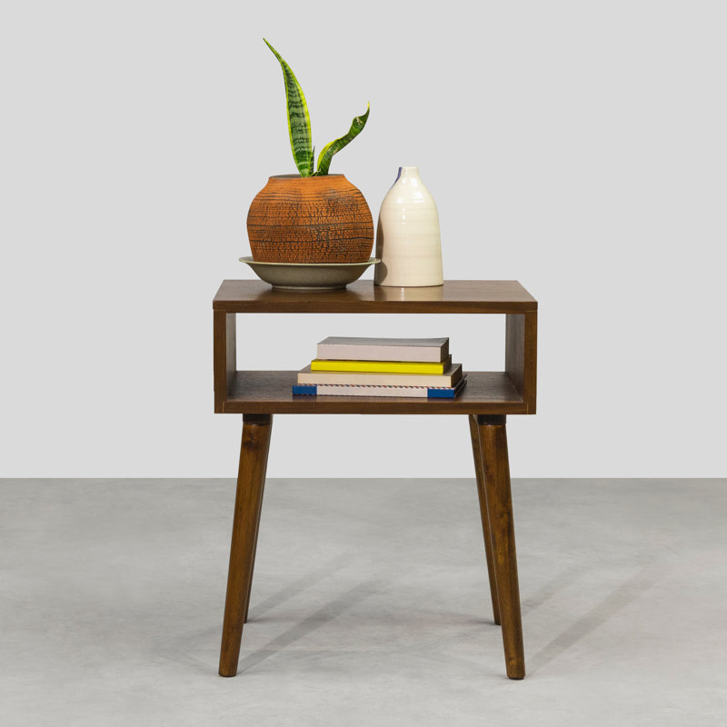  Table de chevet Zoe, Noyer foncé