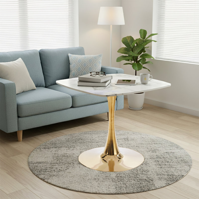 Table de salle à manger 31,53 pouces de diamètre avec table carrée et table de pub, H 28,73 po x L 31,53 po x l 31,53 po