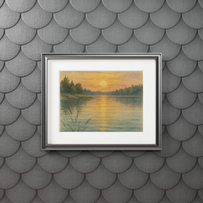 Clinger Single Picture Frame Print