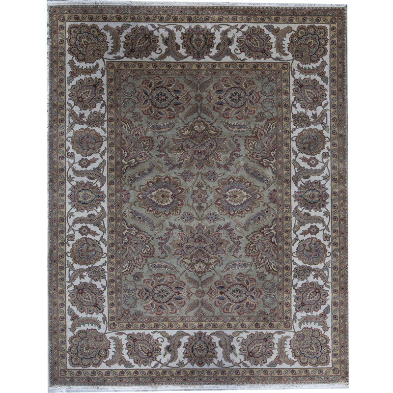 Wool Oriental Area Rug, Rectangle 6'1" x 9'1"