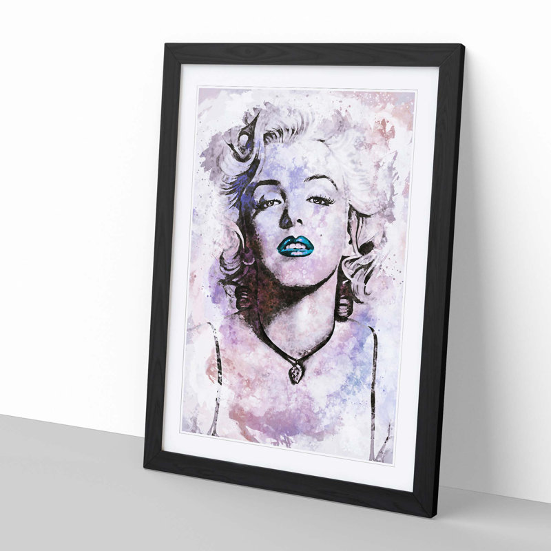 Marilyn Monroe in Abstract - Framed Print, Black, 91cm H x 60cm W x 2cm D