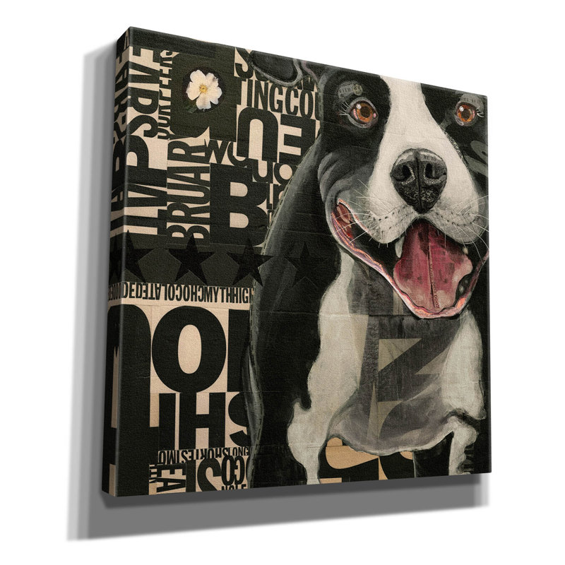 «Pit Pat» par Judy Verhoeven, art mural sur toile, H 12 po x l 12 po x P 0,75 po
