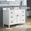 Ensemble de meuble-lavabo simple 48 po avec plateau en pierre reconstituée