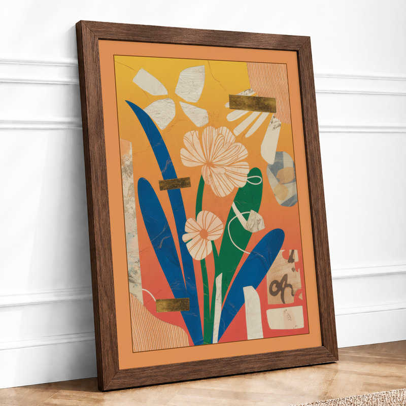 Collage Botanical - Framed Print, Walnut, A3 - 42.0 x 29.7 cm