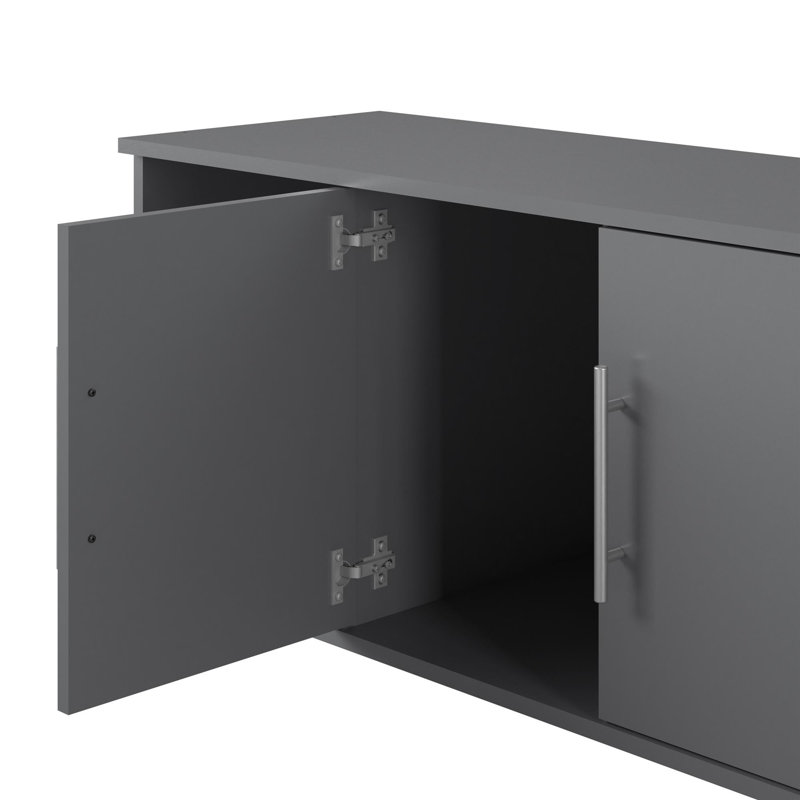 Banc de rangement Sabria, Gris graphite