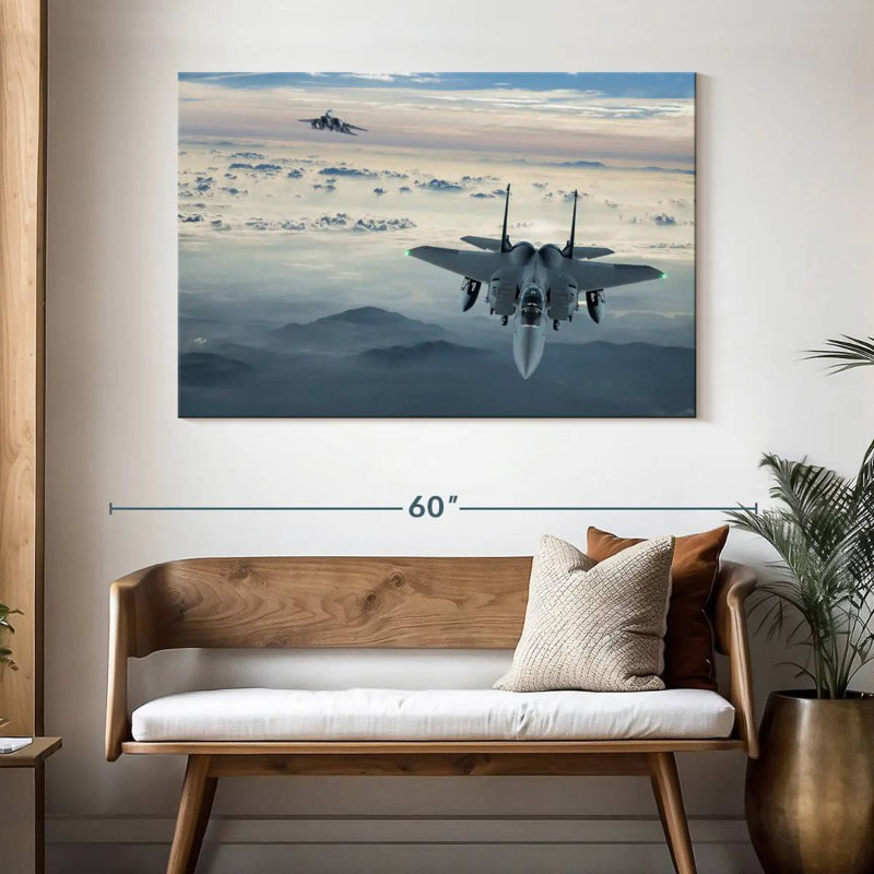 Mait F-15 Fighter Jet, 32" H x 48" W