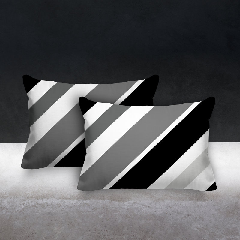 Coussin lombaire intérieur / extérieur Manda, Noir