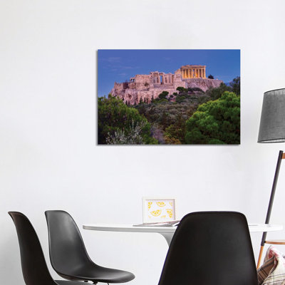 Blue Hour Of Acropolis Of Athens by Zoe Schumacher - Wrapped Canvas Print
