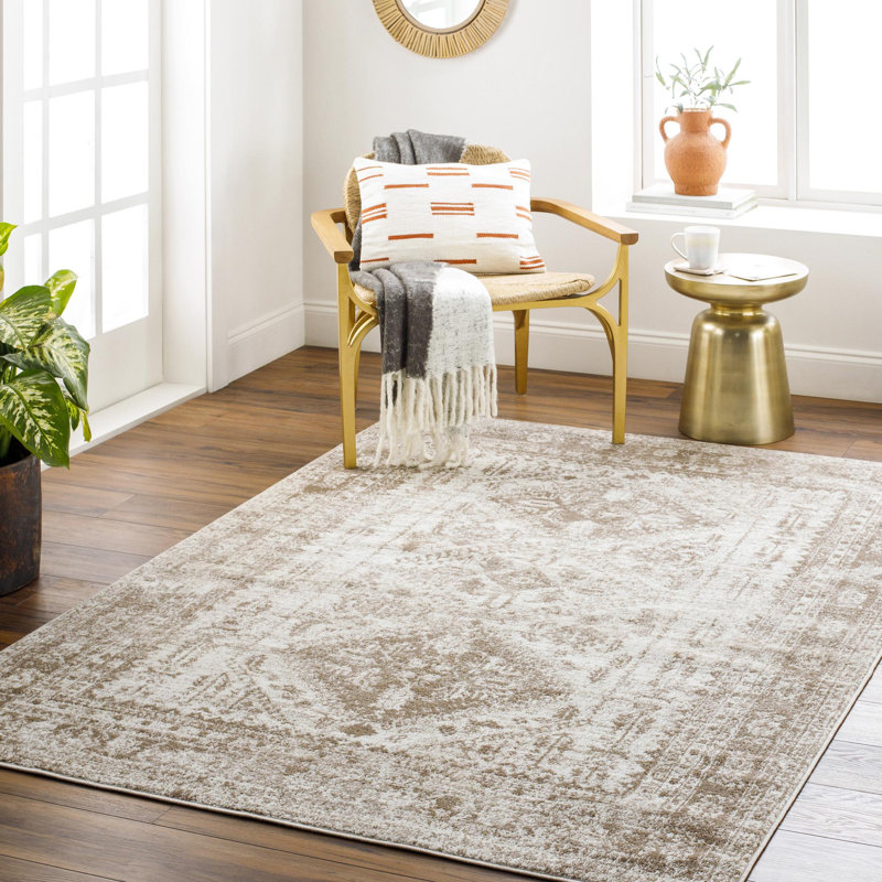 Tapis oriental Fitz, Light Brown, Rectangle 4' x 6'