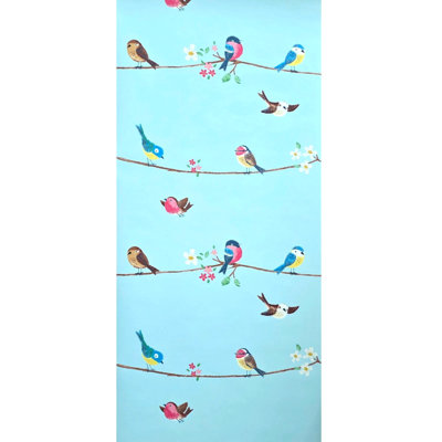 Red Barrel Studio® Designs Off-White Sweet Tweet Unpasted Wallpaper