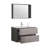 Aldwych 36 " W Wall Mounted Wall Mounted 1 Single Vanity Bathroom Vanity With Ceramic Top with Mirror