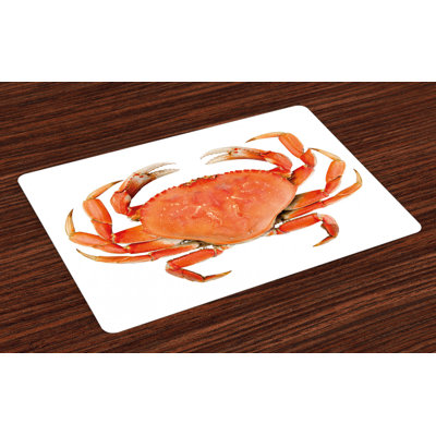 Barajas National Cooked Dungeness Crab Placemat