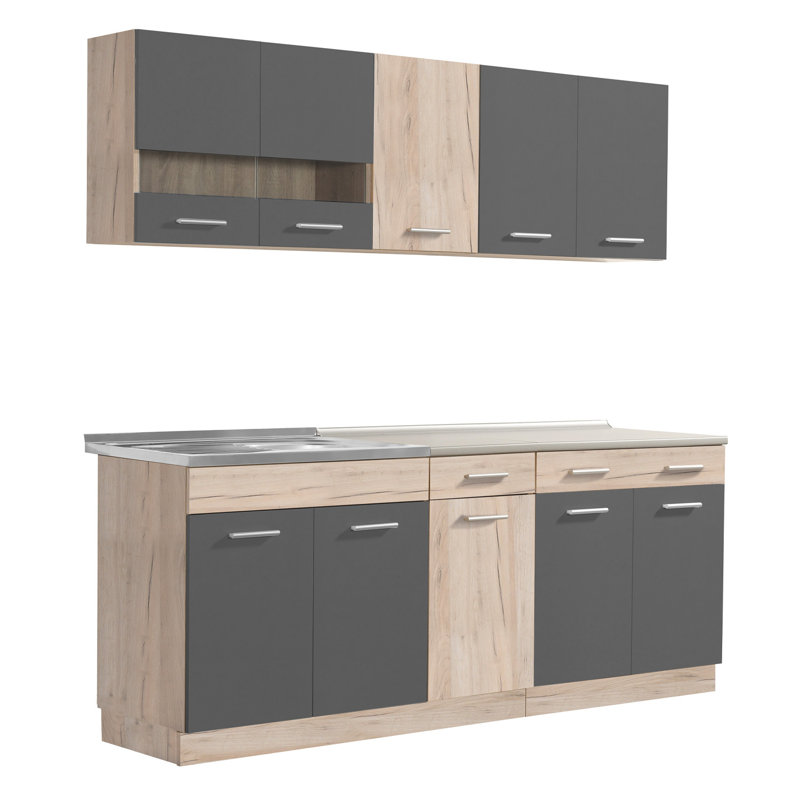 Pondview 84 cm H Kitchen Pantry, Gray