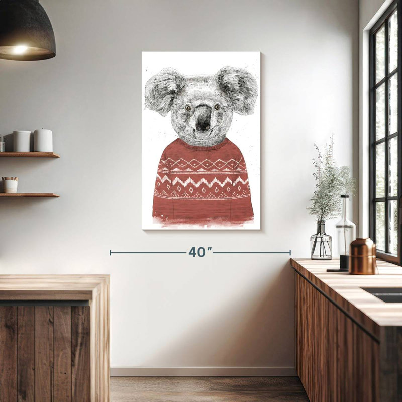 Brampt Winter Koala, 39" H x 26" W