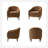 Berklie Modern Boucle Barrel Chair with Solid Wood Legs-1703897374