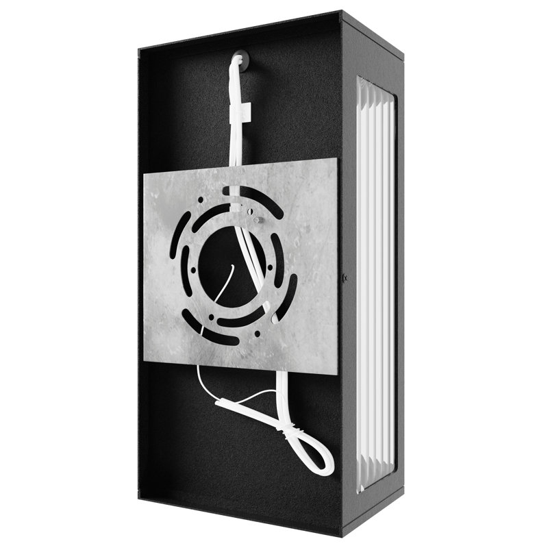 LED Outdoor Wall Lantern, Black