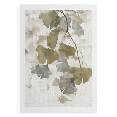 Ginkgo Accent II -Canvas Print Only - NOT FRAMED